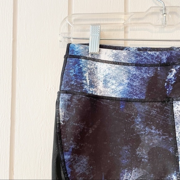 Adore Me Blue, Black and White Mesh Biker Shorts - Picture 2 of 5